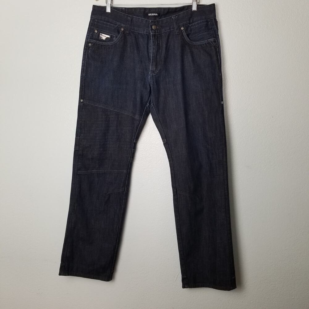 Goldspun Dark Wash Straight Leg Jeans Size 38
